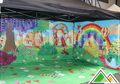 Grondzeil in tent voor Little Ball Village (Ballie kamp)