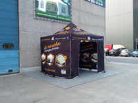 Zwarte accordeontent 3x3