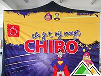 Bedrukte promotent 3x3 voor de Chiro