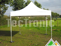 Witte easy-up tent 3x3 Solid 50 pvc