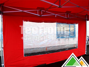 easy-up tent losse zijwand 4,5 m met groot raam